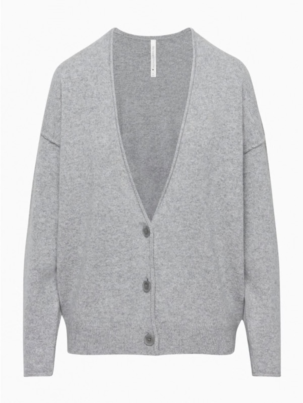 Aritzia The Group Luxe Cashmere Cardigan โ Marled Chrome, Size M